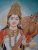 Goddess Saraswati Hand-Painted Painting On Canvas Unframed