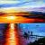 Graffiti Art Sailboat Aesthetic Landscape Canvas Painting poster And Print On Canvas G (Without Frame)