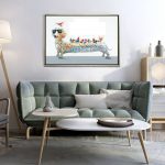 Funny Dachshund Oil Painting Hand-Painted on Canvas Painting (Without Frame)