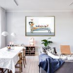 Funny Dachshund Oil Painting Hand-Painted on Canvas Painting (Without Frame)