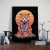 Japanese Samurai Cat Animal Painting Posters And Prints On Canvas C (Without Frame)