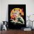 Japanese Samurai Cat Animal Painting Posters And Prints On Canvas L (Without Frame)