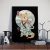 Japanese Samurai Cat Animal Painting Posters And Prints On Canvas (Without Frame)