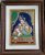 Krishna Tanjore Painting with Frame (Green)