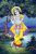 Krishna Playing Flute Hand Painted Painting On Canvas A No Frame