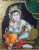 Krishna Bal Gopal Tanjore Painting with Frame