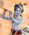 Sacred Krishna Hand-Painted Painting Canvas Art Masterpiece