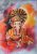 Lord Ganesha Hand Painted Painting On Canvas H (Without Frame)