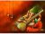 Lord Ganesha Playing Veena Hand Painted Painting On Canvas No Frame