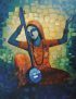 Meera Bai Hand Painted Painting On Canvas Without Frame