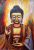 Buddha Canvas Wall Art Handpainted paintings on Canvas Painting (Without Frame)