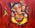 New Ganesha AF Handpainted paintings on Canvas Wall Art Painting (Without Frame)