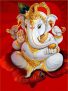Ganesha Hand Painted Paintings on Canvas Painting