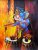 Ganesha Canvas Wall Art Handpainted paintings on Canvas (Without Frame)