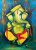 New Ganesha F Handpainted paintings on Canvas Wall Art Painting (Without Frame)