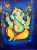 New Ganesha H Handpainted paintings on Canvas Wall Art Painting (Without Frame)