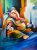 New Ganesha I Handpainted paintings on Canvas Wall Art Painting (Without Frame)