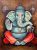 New Ganesha M Handpainted paintings on Canvas Wall Art Painting (Without Frame)