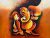 New Ganesha V Handpainted paintings on Canvas Wall Art Painting (Without Frame)