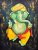 New Ganesha Z Handpainted paintings on Canvas Wall Art Painting (Without Frame)
