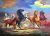 New Seven Running Horses A Handpainted paintings on Canvas Wall Art Painting (Without Frame)