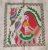Peacock Holding Girl Madhubani Painting Handmade Painting On Cloth Without Frame