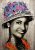 Portrait Canvas Painting Figure Wall Art Graffiti Abstract Women Pop Prints Painting B No Frame
