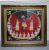 Krishan Tanjore Painting With Frame (RED)
