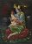 Radha Krishna Hand-Painted Painting On Canvas N Unframed