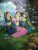 Radha Krishna Hand Painted Painting On Canvas S (Without Frame)