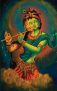 Radha Krishna With Flute D Handpainted