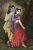 Radha With Krishna A Hand Painted Painting On Canvas (Without Frame)