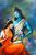 Ram Sita Canvas Art Hand Painted Painting No Frame