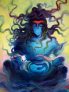 Shiva: Adiyogi in Meditation Hand Painted On Canvas No Frame