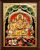 Shiva Family Semi Embossed Tanjore Painting With Frame