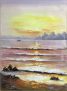 SoulSpaze Sunrise View Hand Painted Paintings on Canvas Wall Art Painting (Without Frame)