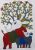 Elephant Gond Paintings on Canvas (Without Frame)