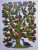 The Bird On Plant, Gond Painting Handmade on paper (without frame)(Green)