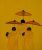 The Pilgrims Yellow Handpainted Painting on Canvas Wall Art Painting (Without Frame)