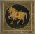 Horse, camel painting on black silk with gold foil work and fine on Silk cloth with Real Gold Foil traditional Mewar Rajasthan painting (With Frame)