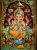 Ganesha Red Tanjore Painting with Frame