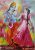 Radha Krishna Dancing Art Hand-painted Painting on Canvas (Without Frame)