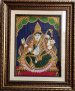 Saraswati B Traditional Tanjore Painting With Frame