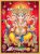 Five Head Ganesha C Tanjore Painting with Frame