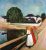 THE GIRLS ON THE BRIDGE Handpainted Painting on Canvas Wall Art Painting (Without Frame)